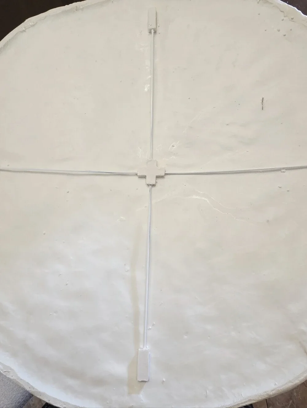 Jumbo Huge Pottery Barn Oversized Sand Dollar Coastal Beach Wall Art Rare